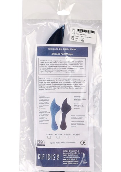 Silikon İçe-Dışa Basmayı Önleyen Kama M (37-39) fiyatları