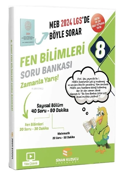 Sinan Kuzucu Yayınları 8. sınıf Fen Bilimleri Soru Bankası