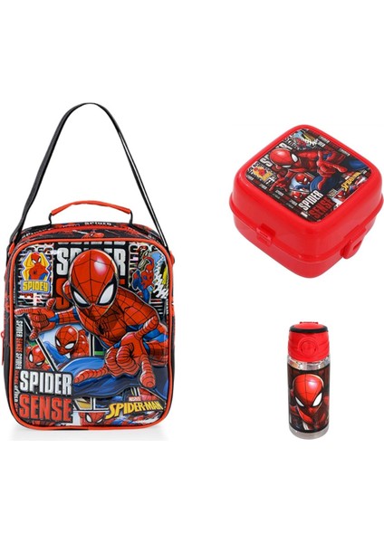 Spıderman Beslenme Çantası Set 3 Parça