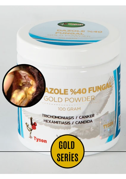 Gold Dazole 100 gr Kuşlarda Mantar Problemleri