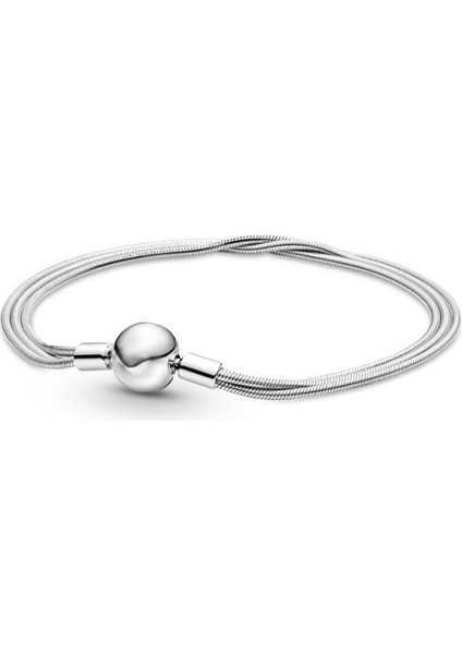 Moments Çoklu Zincir Bileklik, Klipsli, Charm Uyumlu