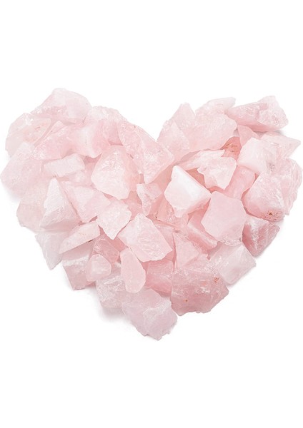 Sertifikalı Ham Işlenmemiş Doğal Pembe Kuvars Taşı Kütle (4-5 Cm) modelleri