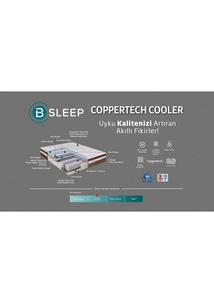 Coppertech Cooler Yatak 90X190 fiyatları