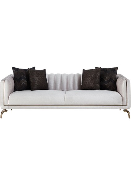Larissa Üçlü Koltuk Bej