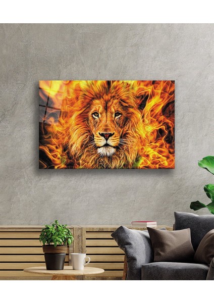 Aslan Cam Tablo
