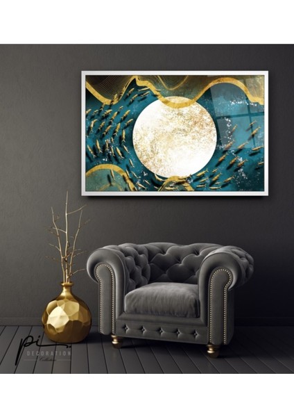 Gold Desenler Cam Tablo