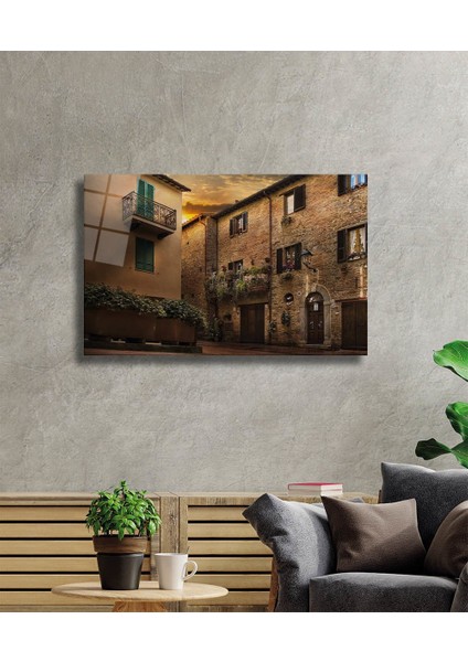 Ev Sokak Cam Tablo House Street