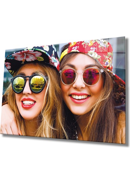 Arkadaşlık Gençlik Cam Tablo Friendship Youth