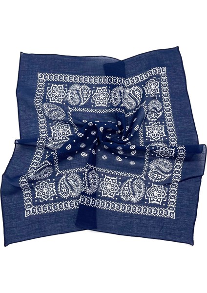 Naz Ipek 10'li Set Pamuklu Bandana Fular 55X55 cm Geometrik Çiçekli