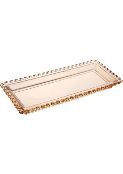 Glory Cam Amber Kayık Tabak 30 cm