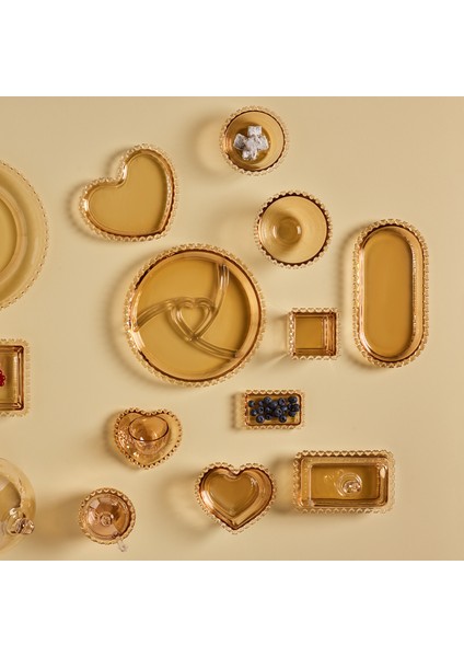 Glory Cam Amber Kayık Tabak 30 cm modelleri