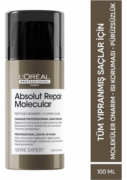 Serie Expert Absolut Repair Molecular Onarıcı Ve Güçlendirici Saç Bakım Seti fırsatları