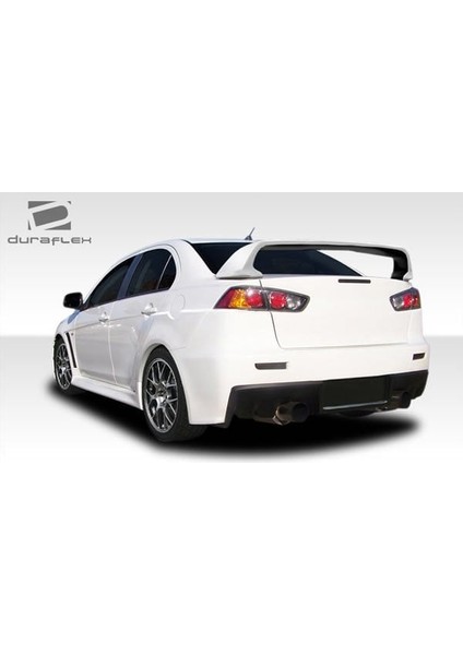 Mitsubishi Lancer x Evo Bagaj Üstü Spoiler 2009+ Yüksek Siyah Boyalı