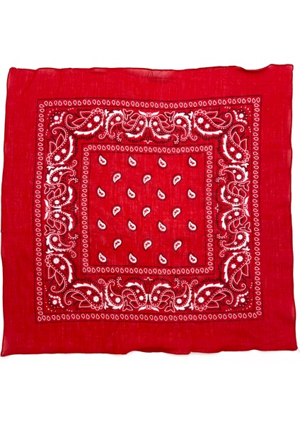 Naz Ipek 10'li Set Pamuklu Bandana Fular 55X55 cm Geometrik Çiçekli