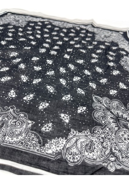 Naz Ipek 10'li Set Pamuklu Bandana Fular 55X55 cm Geometrik Çiçekli