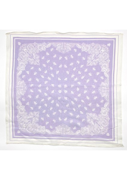 Naz Ipek 5'li Set  Pamuklu Bandana Fular 55X55CM Toptan  5 Adet Etnik Geometrik Çiçekli