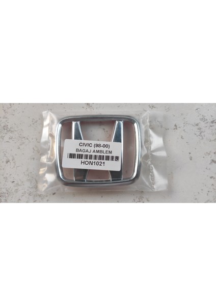 Civic Bagaj Arma 1998 - 2000 Arka Bagaj Arması Honda Civic Arka Arma Logo 1998 - 2000 modelleri
