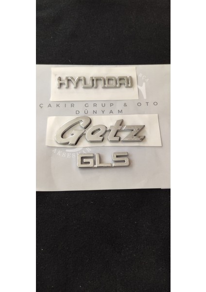 Hyundai Getz Gls Bagaj Yazısı 3'lü Takım Hyundai Getz Gls