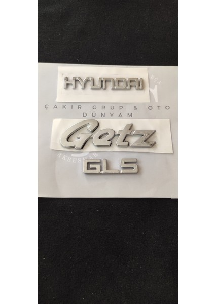 Hyundai Getz Gls Bagaj Yazısı 3'lü Takım Hyundai Getz Gls fiyatları