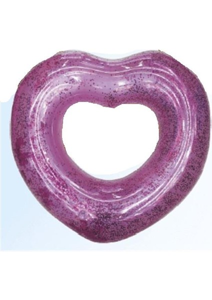 Kalp Desenli Simit 65 cm - Pembe