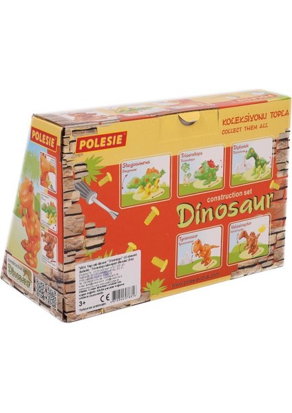 CLZ505 Polesie Sök Tak Dinozor Triseratops 32 Parça modelleri