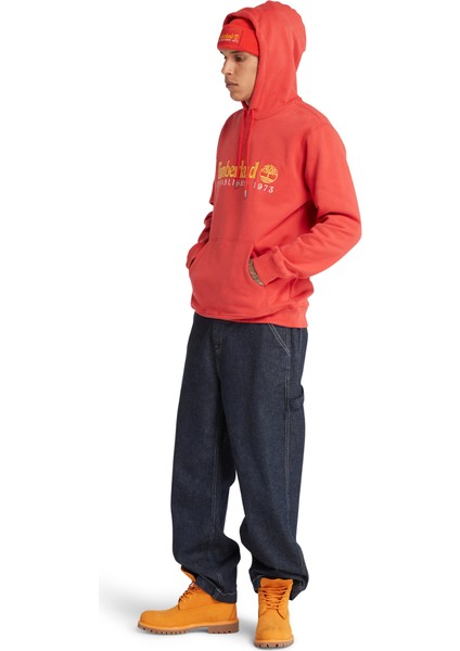 Ls 50TH Anniversary Est. 1973 Erkek Turuncu Kapüşonlu Sweatshirt modelleri