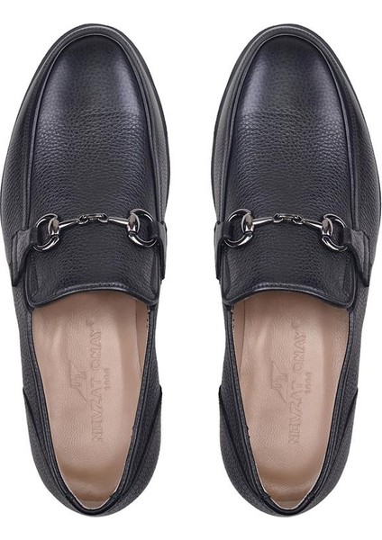 Siyah Günlük Loafer Erkek Ayakkabı -46331-