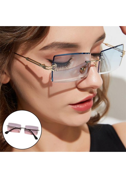 Dikdörtgen Kesim Güneşüğü Şeker Lens Metal Tonları Lens (Yurt Dışından)