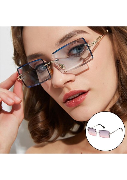 Dikdörtgen Kesim Güneşüğü Şeker Lens Metal Tonları Lens (Yurt Dışından)