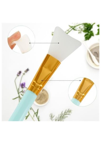 Buffer® 2li Silikon Temizlemesi Kolay Kullanılabilen Yüz Cilt Bakımı Maske Ve Krem Spatulası
