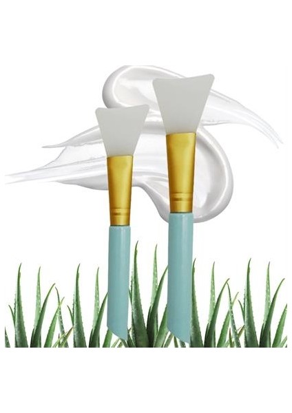 Buffer® 2li Silikon Temizlemesi Kolay Kullanılabilen Yüz Cilt Bakımı Maske Ve Krem Spatulası