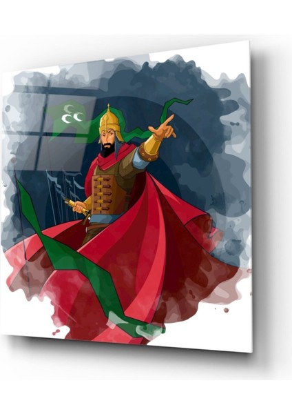 Fatih Sultan Mehmet Cam Tablo