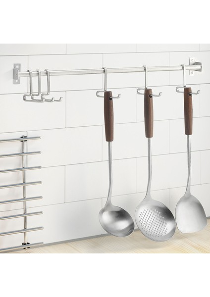 Spatula, Paslanmaz Çelik-Ceviz, 37 Cm, Slıtstark