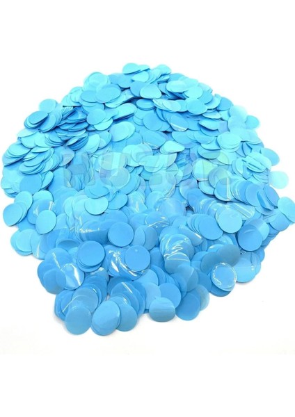 1 Paket Mavi Balon Pulu Mavi Balon Içi Pul Konfetisi 10 Gram Konfetili Şeffaf Balon Pulu