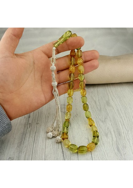Büyük Boy Kapsül Kesim Kazaz Püsküllü Orjinal Damla Kehribar Tesbih modelleri