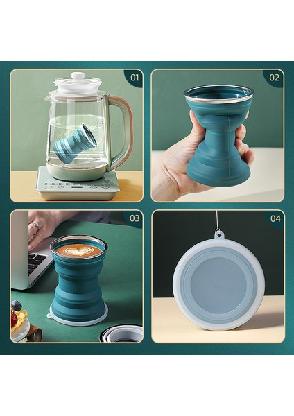 350ML Seyahat Seyahat Taşınabilir Silikon Katlanır Bardak (Yurt Dışından) fiyatları