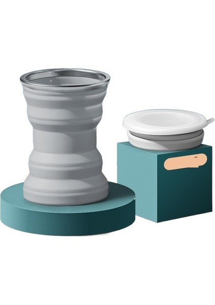 320ML Seyahat Seyahat Taşınabilir Silikon Katlanır Bardak (Yurt Dışından)