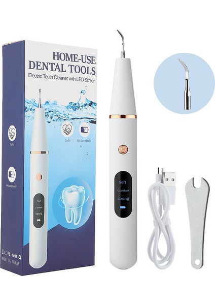 Tartar ve Diş Lekelerini Gidermek Için 3 Hızlı Ultrasonik Diş Temizleyici (Yurt Dışından)