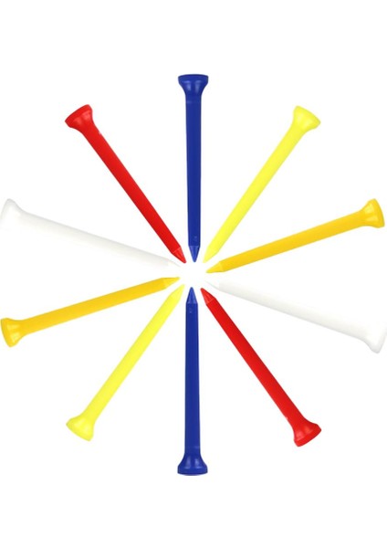 Golf Tees 2 / 3in Shatter Geçirmez,Şük Sürtünmeli Golf Çivileri 10 70mm'lık Bir Pakette (Yurt Dışından) indirimleri