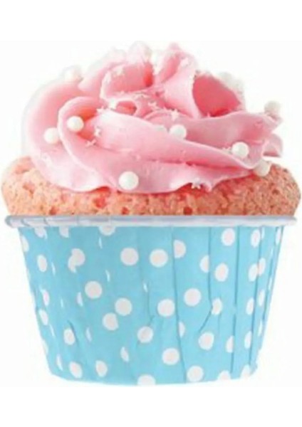 Muffin Cupcake Kek Kalıbı Kapsülü Puantiyeli Özel Pet Kapsül 20'li