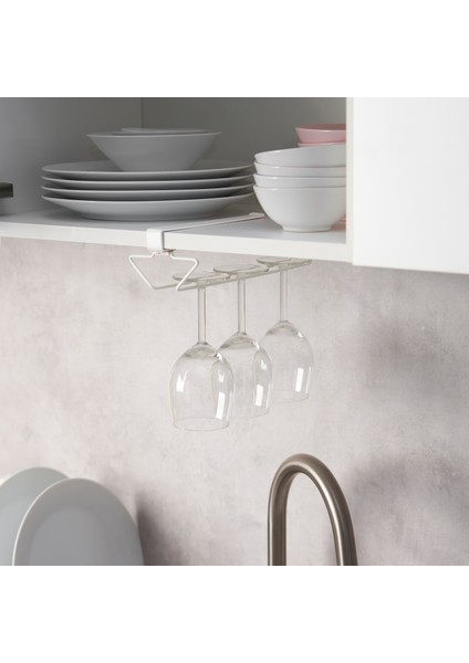 Çok Amaçlı Raf Askısı, IKEA Beyaz, 10X29X7 Cm, Palycke Şarap kadeh askısı fırsatları