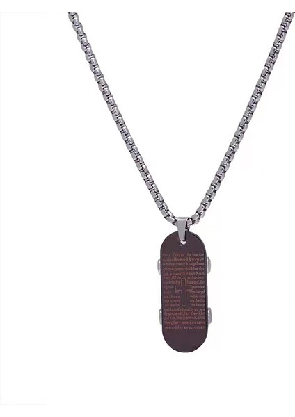 Erkek Titanyum Çelik Kolye (Yurt Dışından)