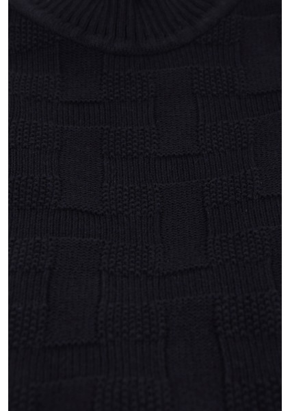 Lacivert Slim Fit Yarım Balıkçı Yaka Erkek Triko fiyatları