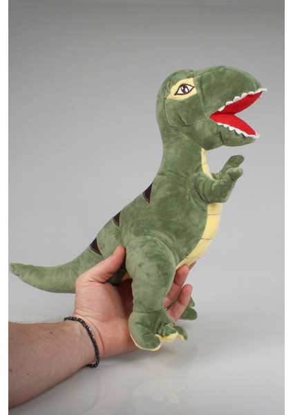 Dinozor Peluş Oyuncak 35 cm Yeşil