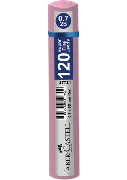 Faber Castell 0.7 2b 60 mm Min 120 Li Pastel Gül Rengi