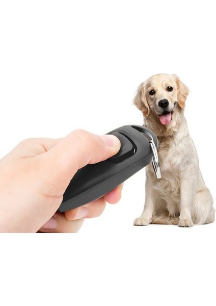 1 Adet Köpekklik Köpek Eğitimi Için Düdüklü Clicker Siyah