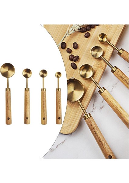 Kesoto 4 Parça Paslanmaz Çelik Ölçüm Kaşığı -Altın (Yurt Dışından) fiyatları