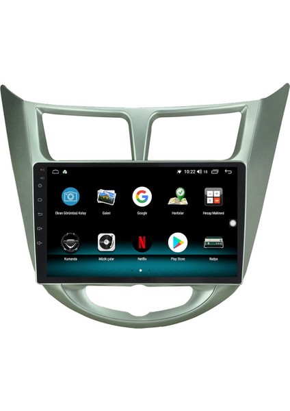 Hyundai Accent Blue Android 13 Multimedya Carplay 4gb RAM+64GB HDD Navigasyon Ekran