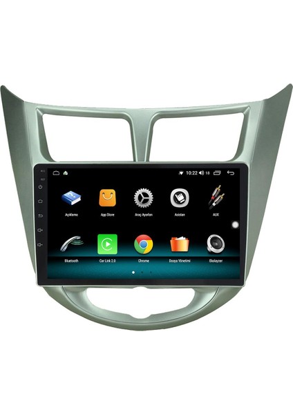 Hyundai Accent Blue Android 13 Multimedya Carplay 4gb RAM+64GB HDD Navigasyon Ekran