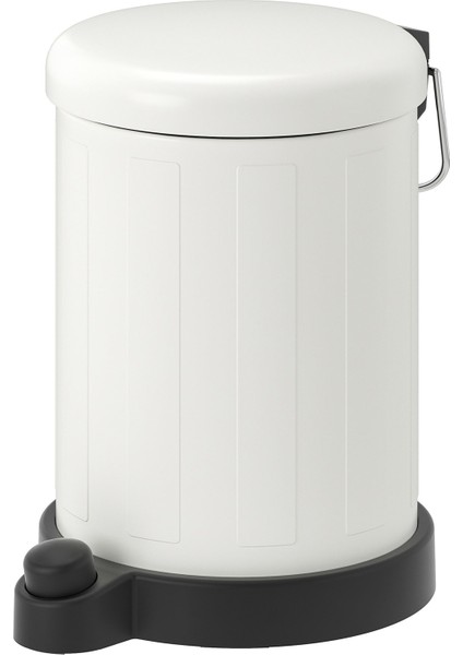 Çöp Kutusu, Beyaz, 4 Lt, Toftan